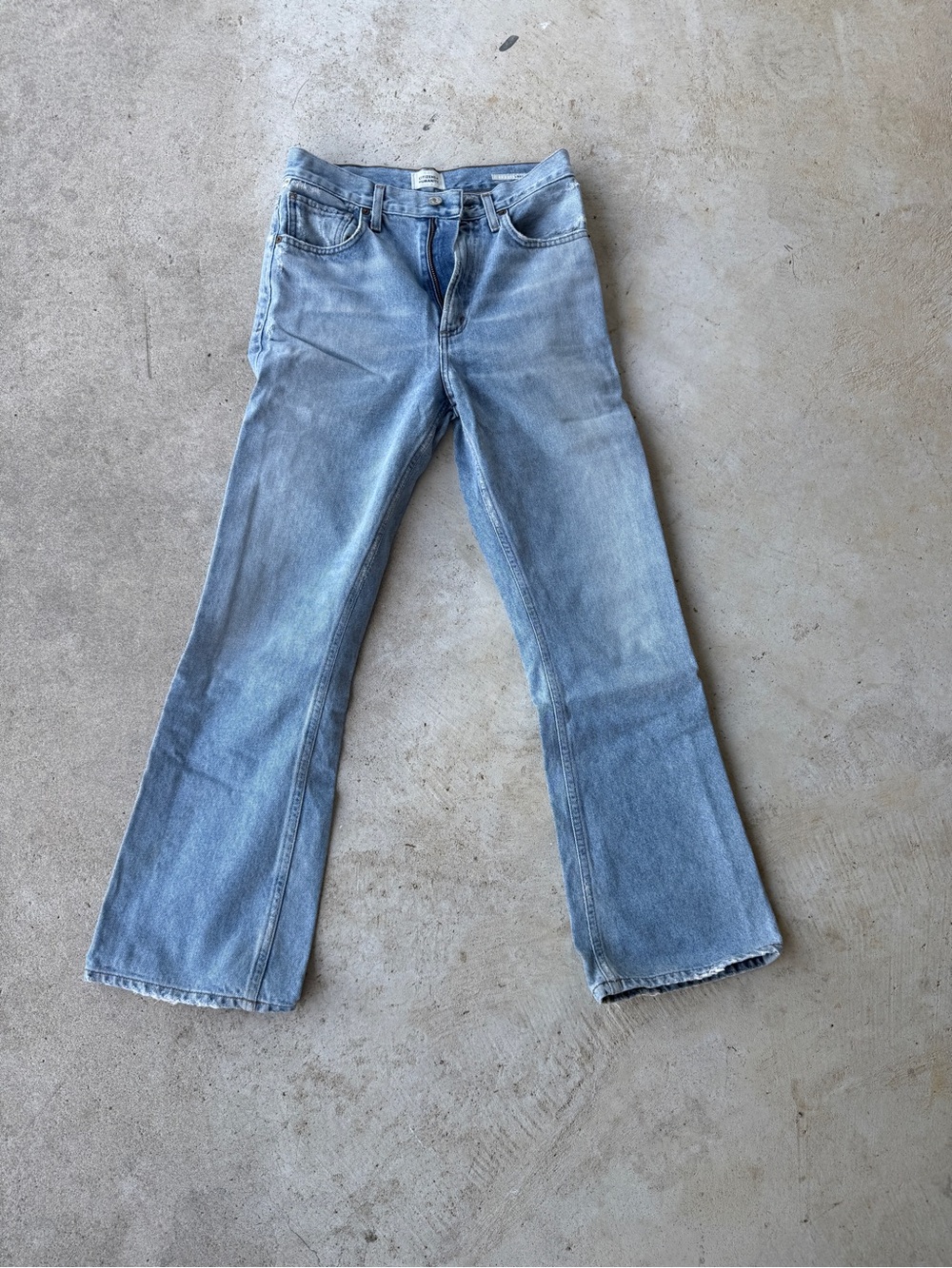 Citizens of Humanity Libby Premium Vintage Flare Jeans 24 Light Wash Made in USA